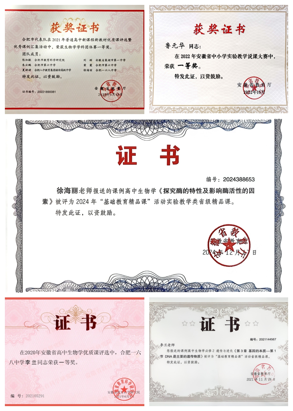 省级获奖