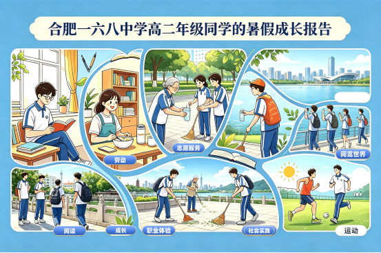 合肥一六八中学高二年级同学的暑假成长报告